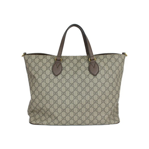 Gucci Handbags - Gucci Supreme Leather Canvas Brown Appliqus Beige Shoulder Soft Courier Tan GG